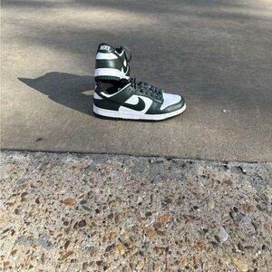 Nike Dunk Low Sneakers - Green and White